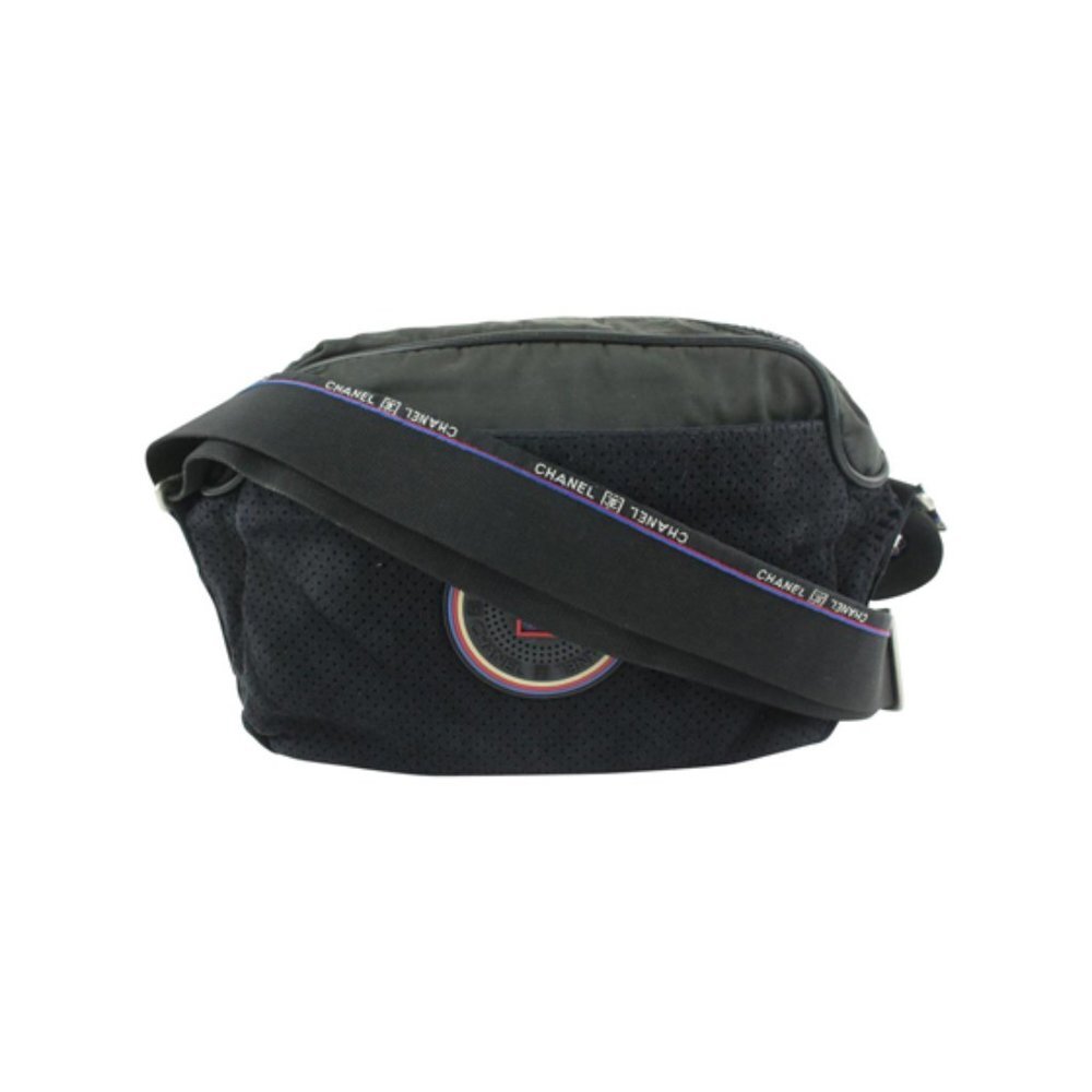 Chanel CC Logo Perforated Sports Messenger Bag
